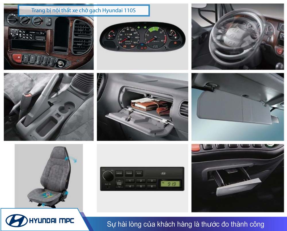 4 loại xe tải chở gạch của Hyundai MPC đáng xem